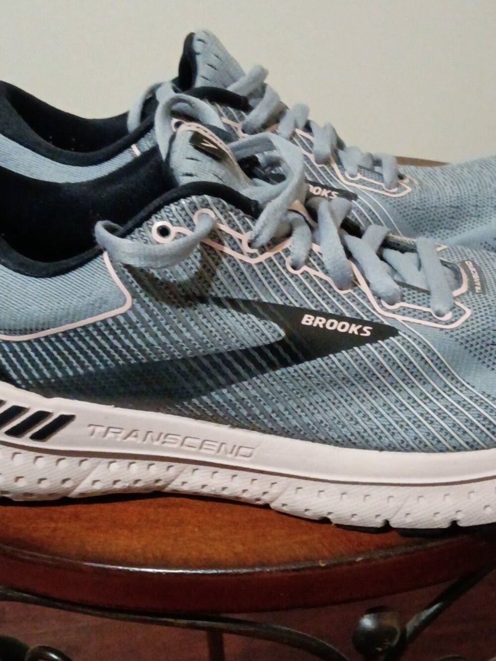 Brooks Womens Transcend 7 1203191B074 Gray Pink Running Shoes Sneakers Size 8 B - Picture 4 of 14